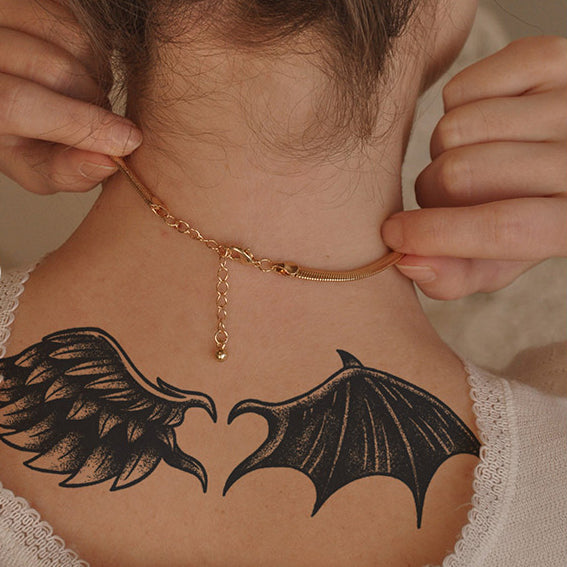 Tip 96+ about angel and devil wings tattoo super hot .vn